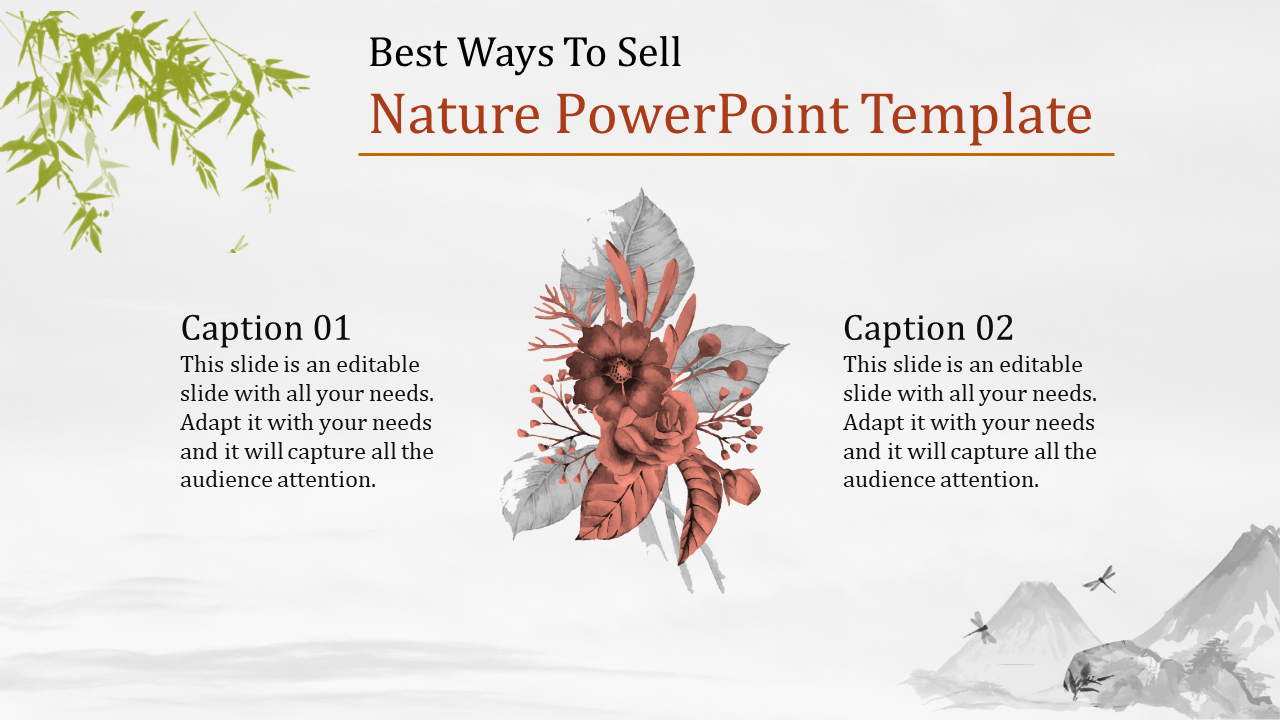 Best Nature PowerPoint template and Google slides